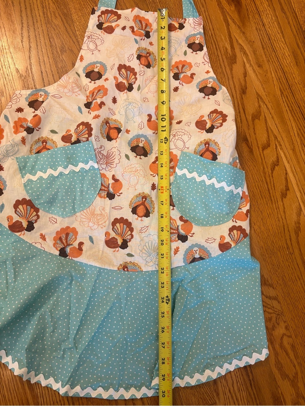 Handmade Mother Daughter Matching Ruffle Thanksgiving Aprons - Picture 3 of 7